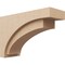 Ekena Millwork 8"W x 24"D x 16"H Classic Rivera Rough Cedar Woodgrain TimberThane Corbel, Primed Tan CORUR08X24X16RIVRCPR - alternate 1